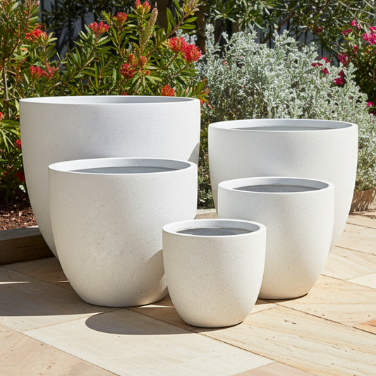 Vellum Egg Pot White