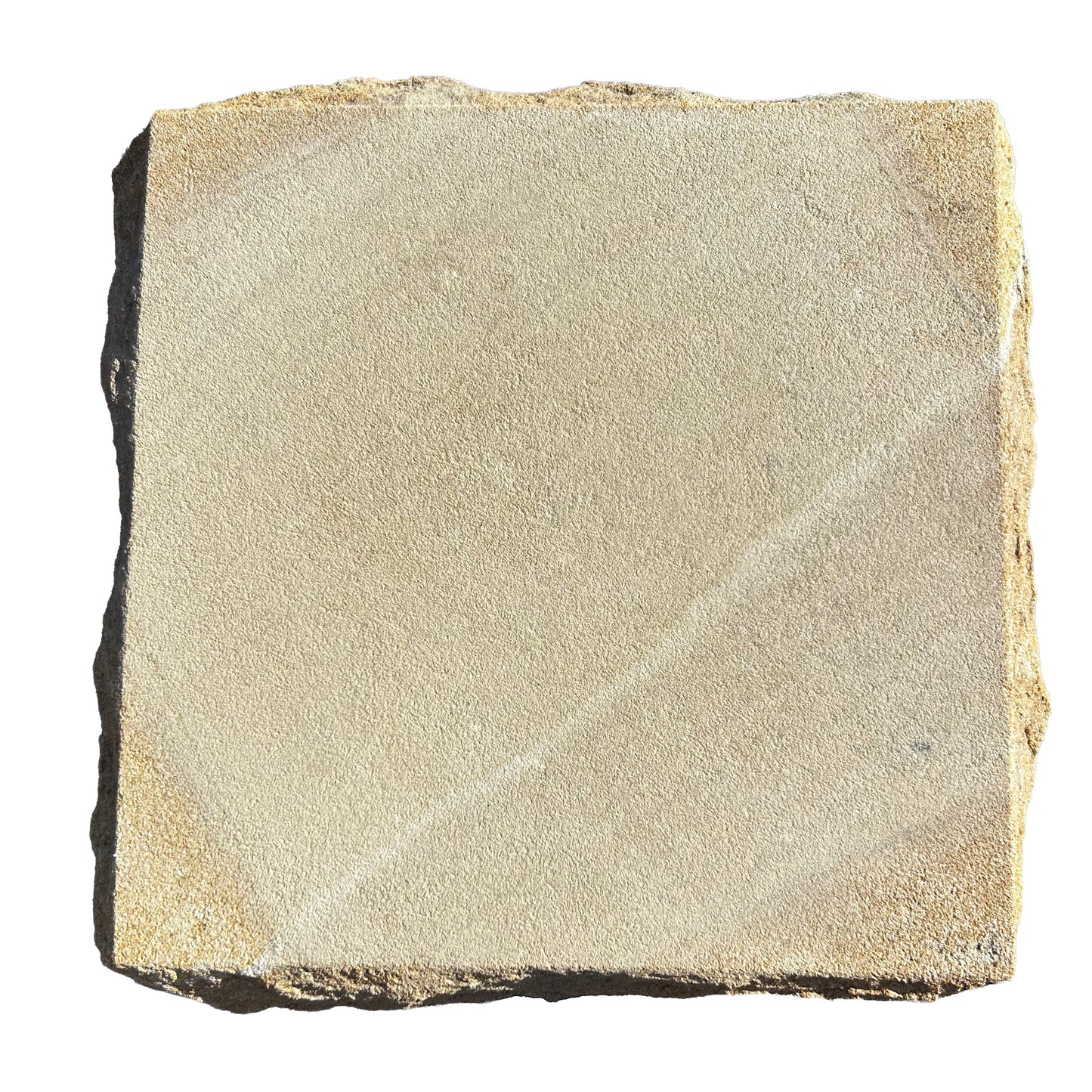Australian Sandstone Pier Cap (Rockfaced) Cap Size: 280x280x50mm - To Suit Pier Size: 230x230mm