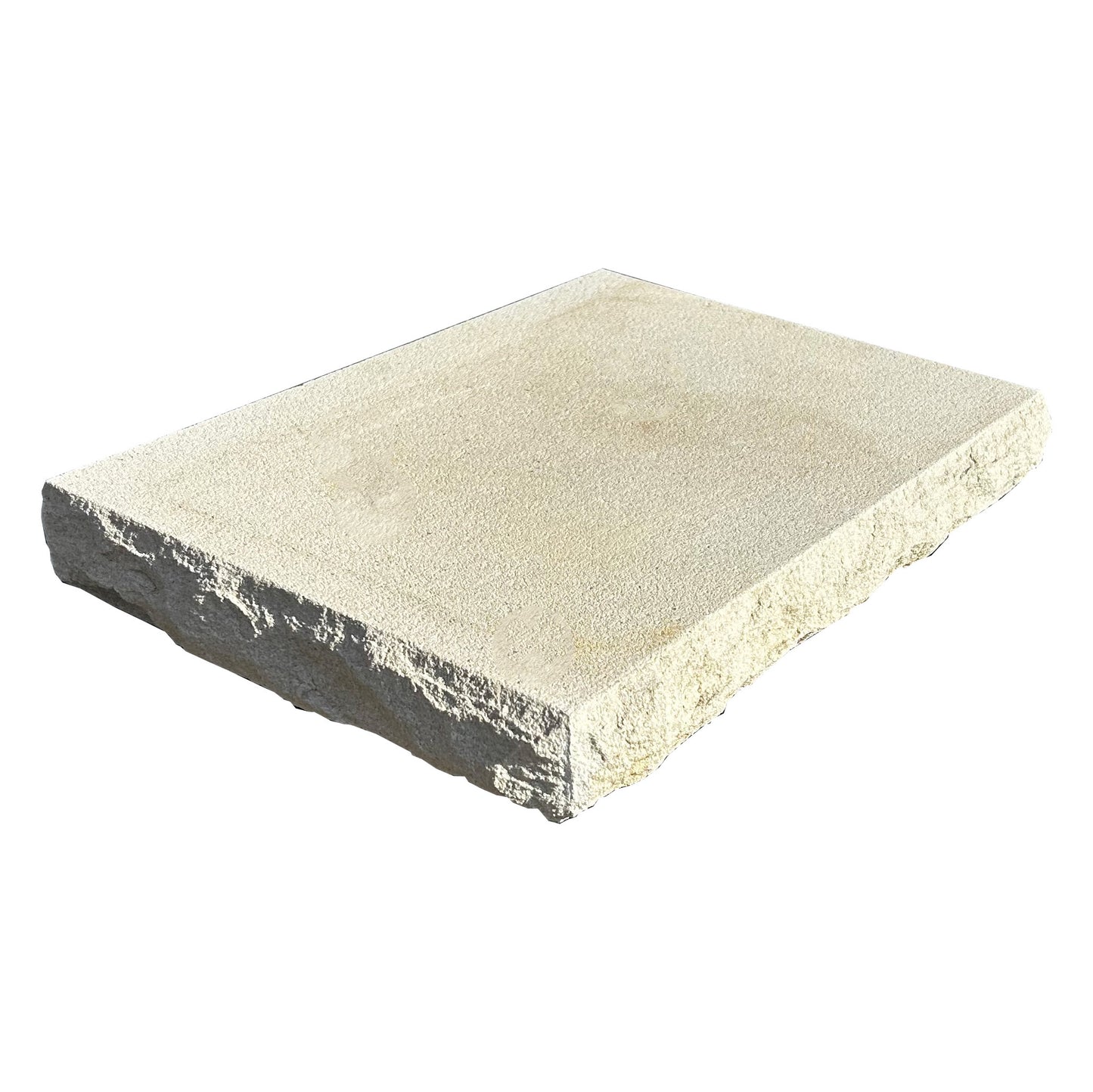 Australian Sandstone Pier Cap (Rockfaced) Cap Size: 410x280x50mm - To Suit Pier Size: 350x230mm