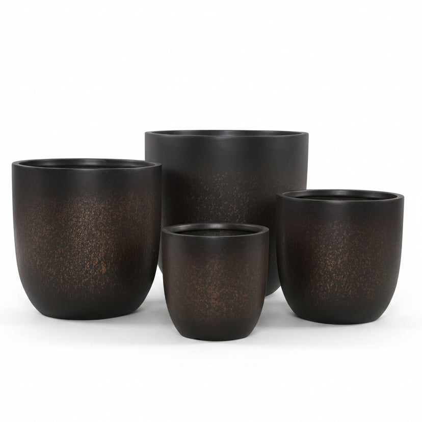 UrbanLITE Asher Egg Pot - Bronze Smoke