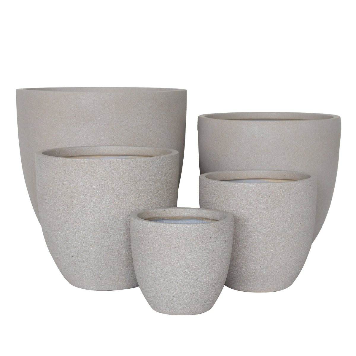 Vellum Egg Pot Beige