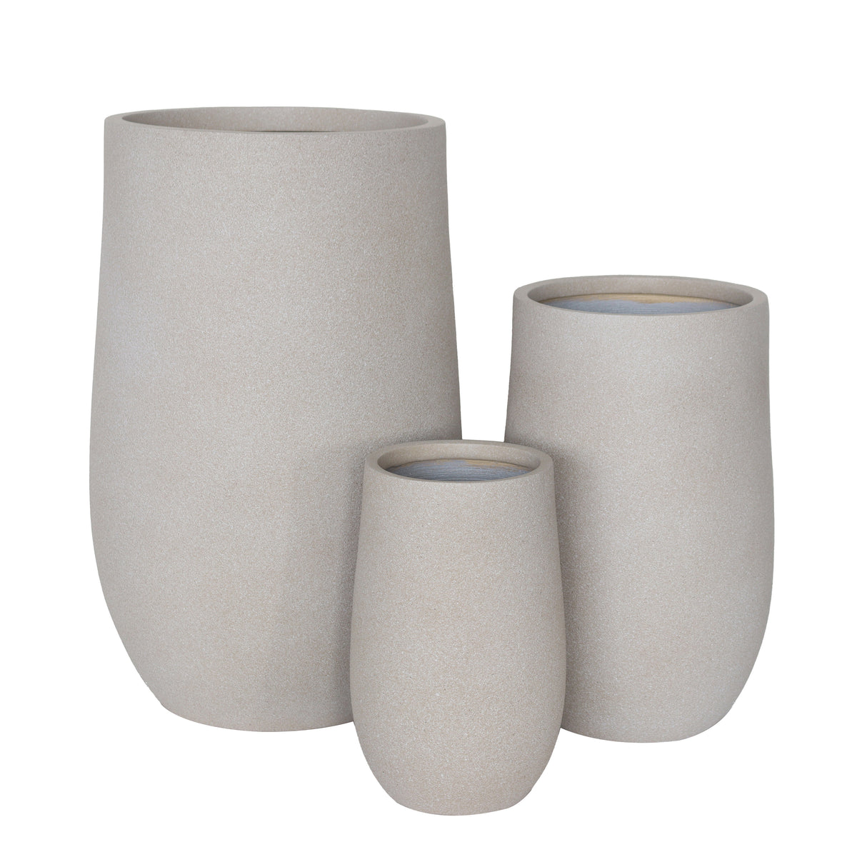 Vellum Tall U Pot Beige