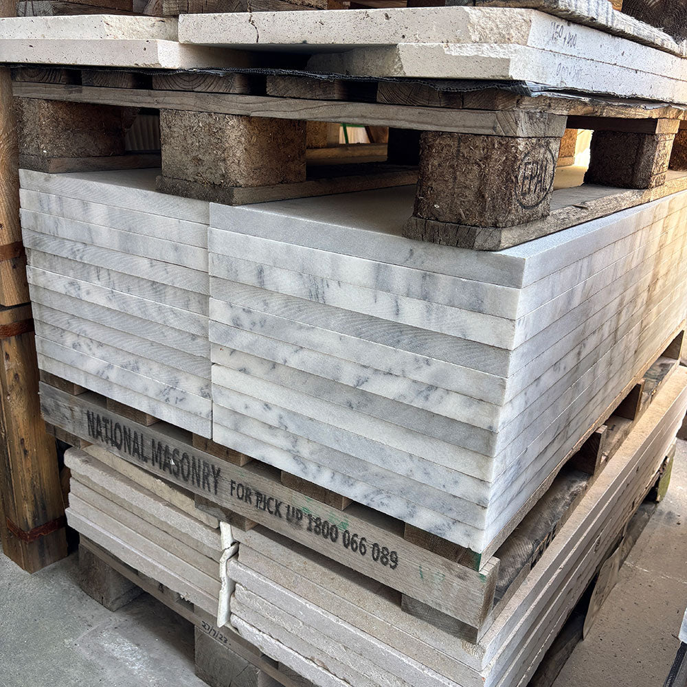 Luce Sandblasted Tumbled Limestone 1200x400x30mm Natural Stone Step Tread - 1st Quality