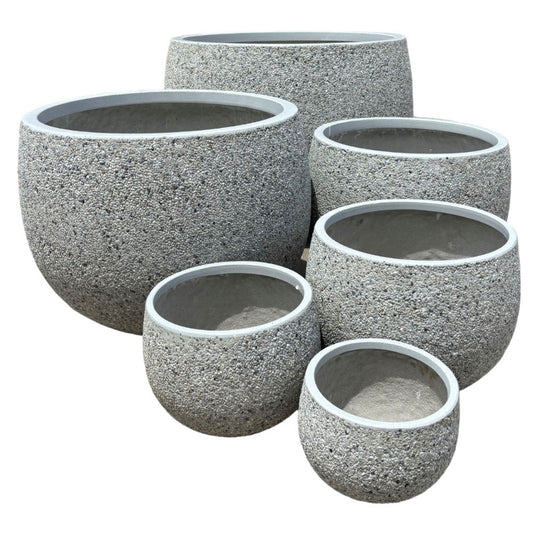 Modstone Mega Belly Pot - Light Grey Pebble - Northcote Pottery Set - Available at Simon's Seconds