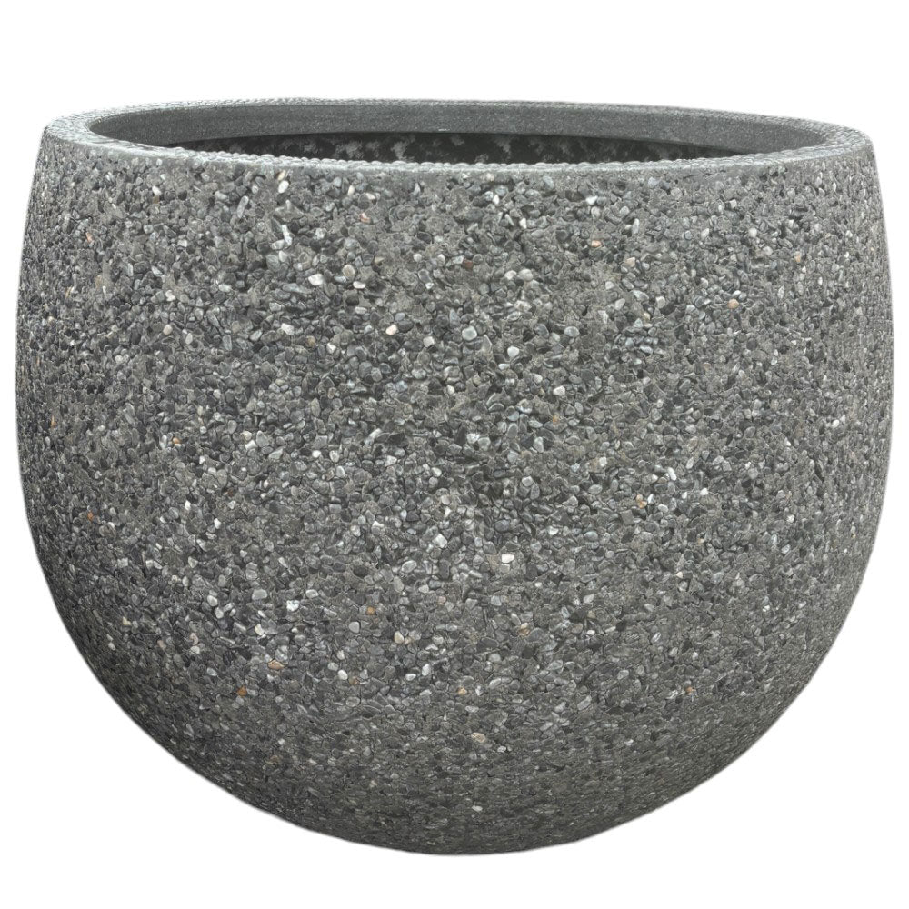 Modstone Mega Belly Pot - Dark Grey Pebble - Planter - Available at Simon's Seconds