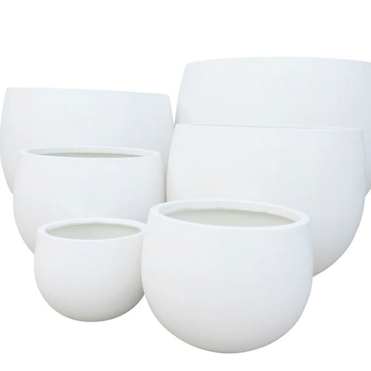 Modstone Mega Belly Pot - Pure White - Available at Simon's Seconds
