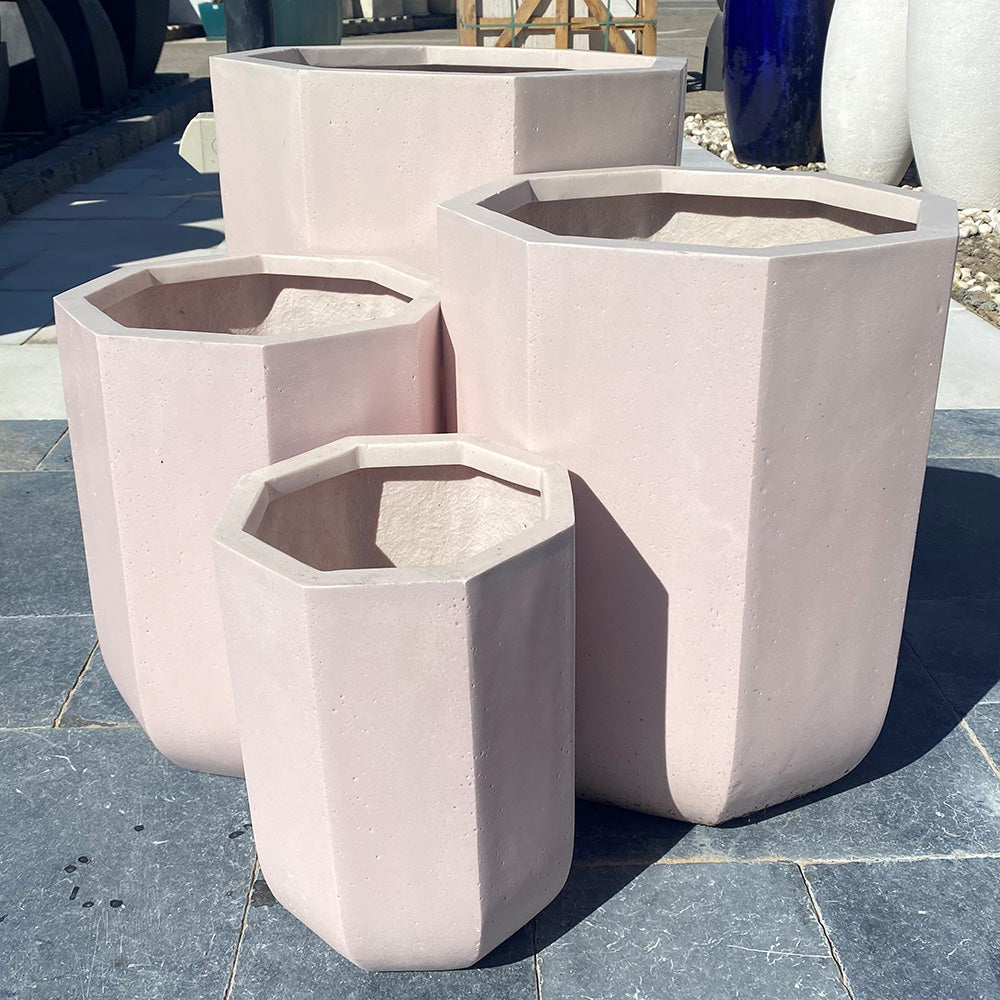 Modstone Ocean Tall Cylinder Pot - Light Pink - Available at Simon's Seconds