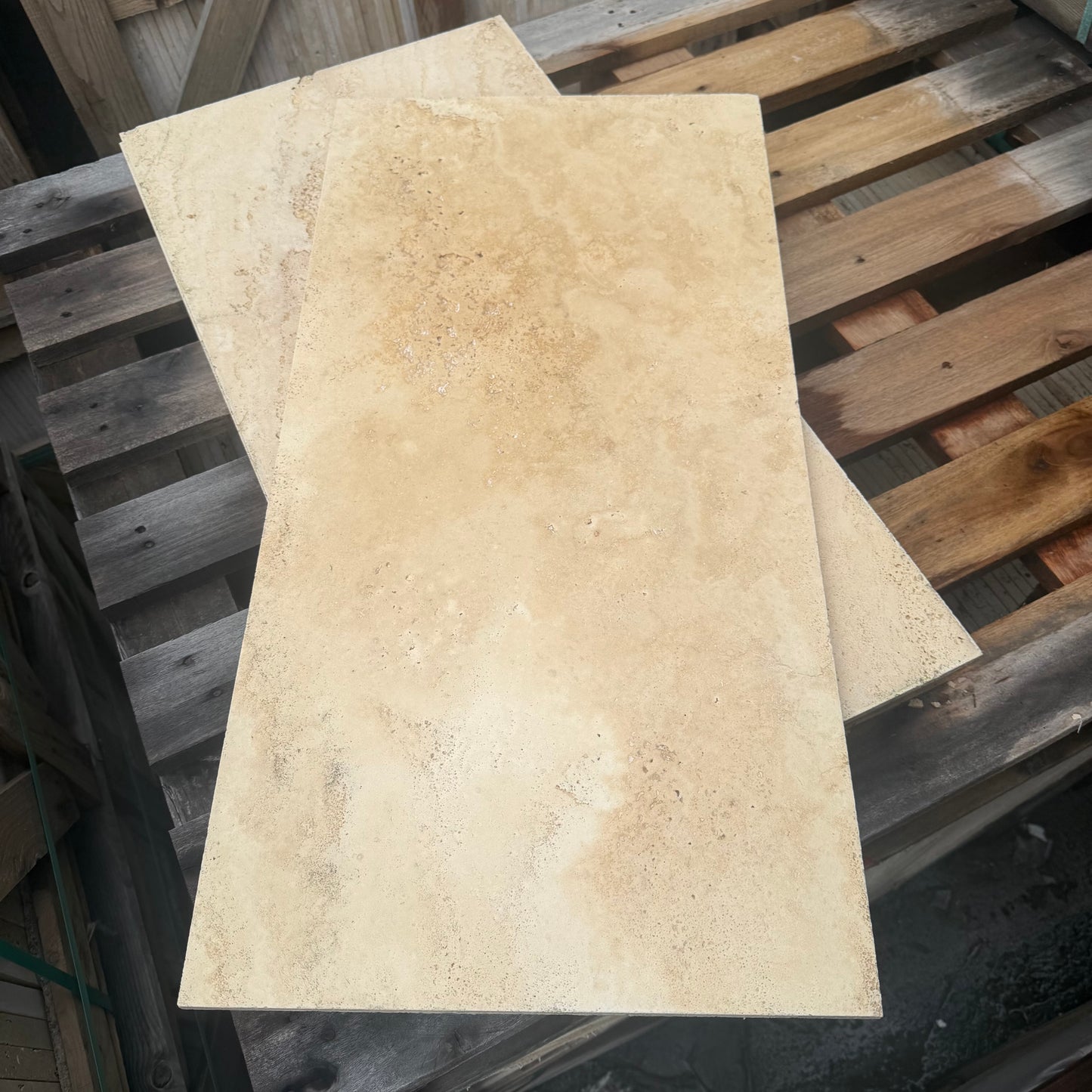Classic Travertine 812x406x12mm Natural Stone Travertine Pavers - 1st Quality