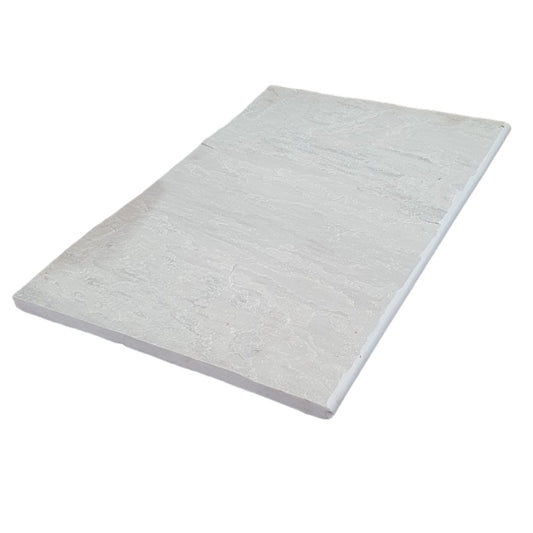 Raj Grey Naturally Split 600x400x22mm Sandstone Bullnose Coping - 1st Quality - Available at Simon's Seconds