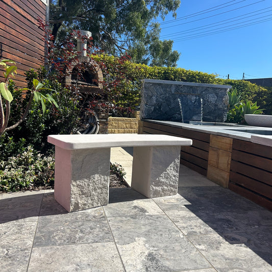 Australian Sandstone Custom Made Curved Bench - 1st Quality