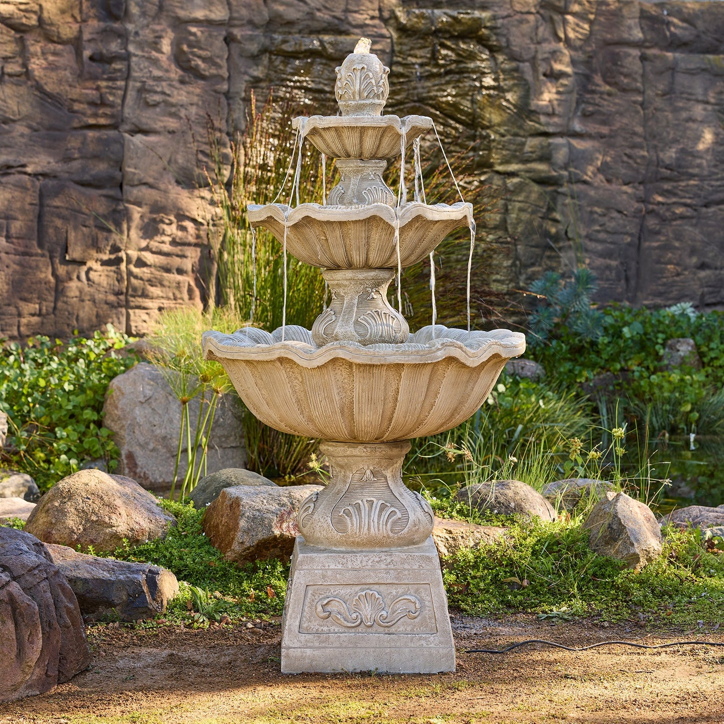Fleur Water Feature - Stone