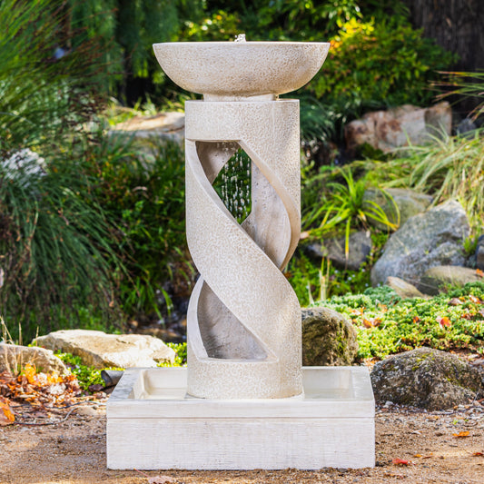 Twirled Bowl - Water Feature | Sandstone