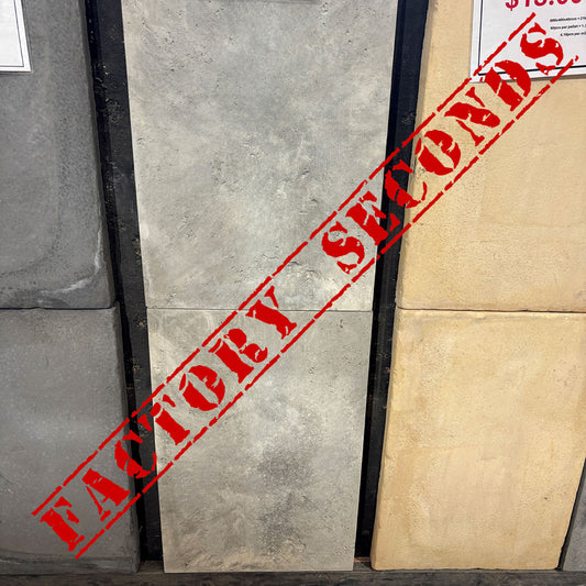 Travertine 600x400x40mm Concrete Pavers - Silver - Factory Seconds - Available at Simon's Seconds