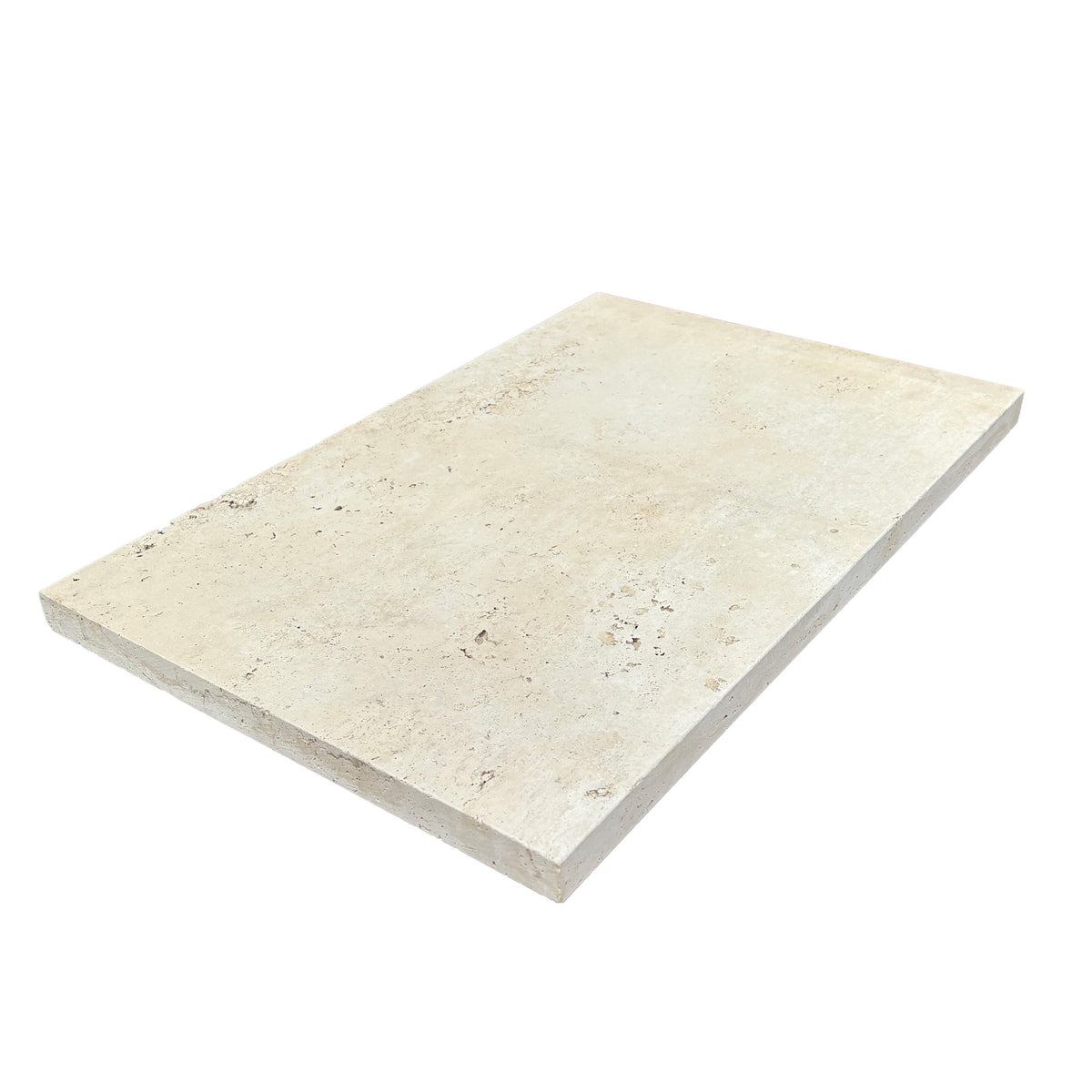 Ivory Travertine 610x406x30mm Tumbled Natural Stone Pavers - 1st Quality