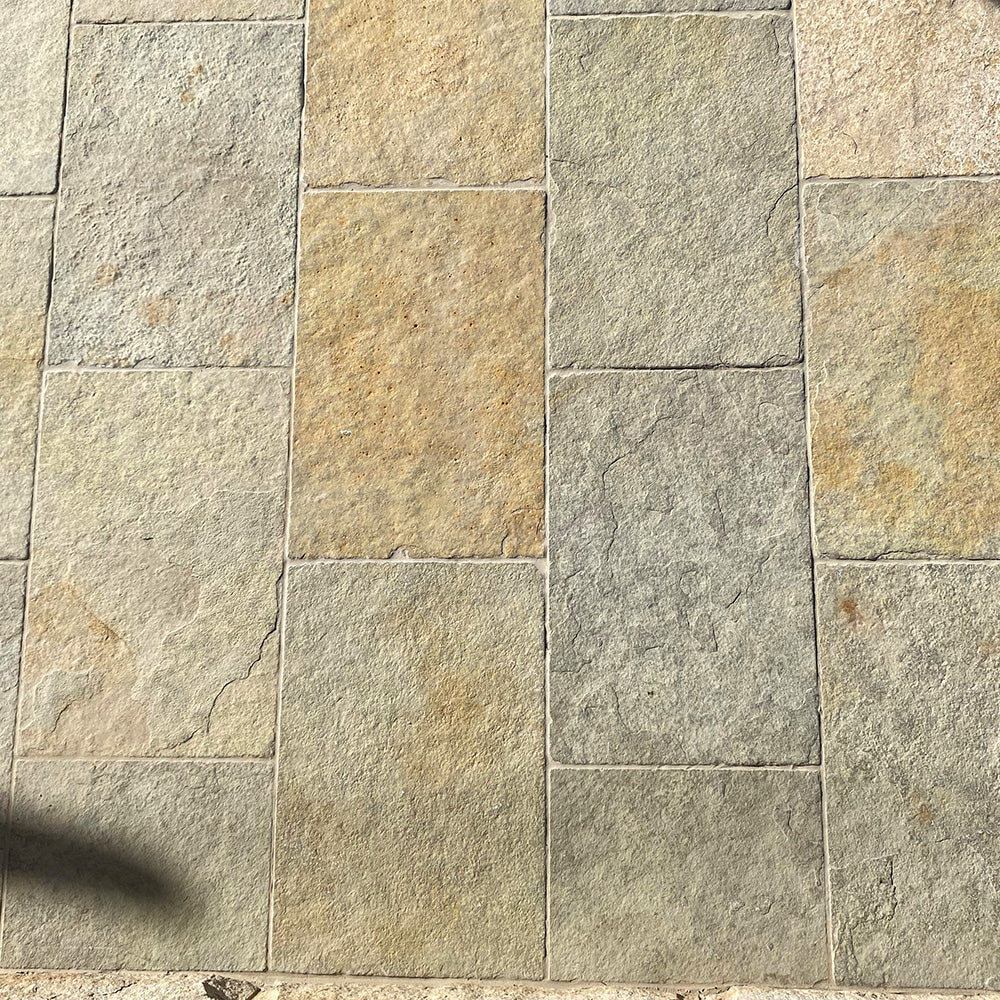 Tuscan Beige Limestone 600x400x25mm Natural Stone Pavers - 1st Quality - Laid - Available at Simon's Seconds