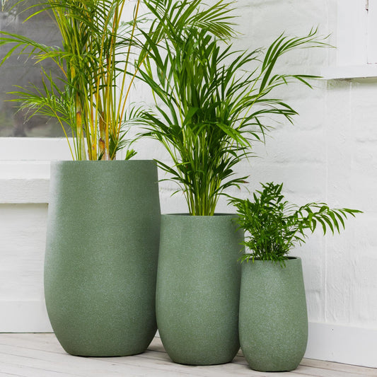 Vellum Tall U Pot Green