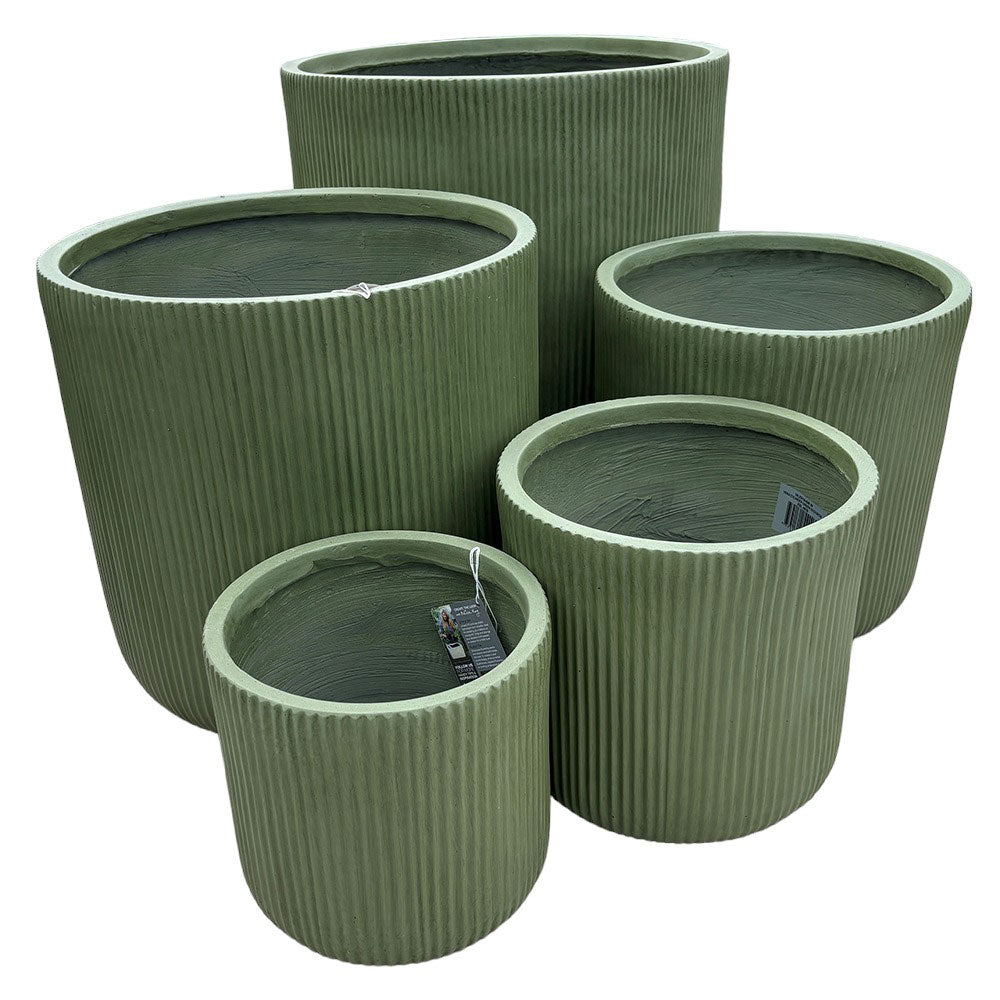 UrbanLITE Vera Cylinder Pot - Green - Northcote Pottery - Available at Simon's Seconds