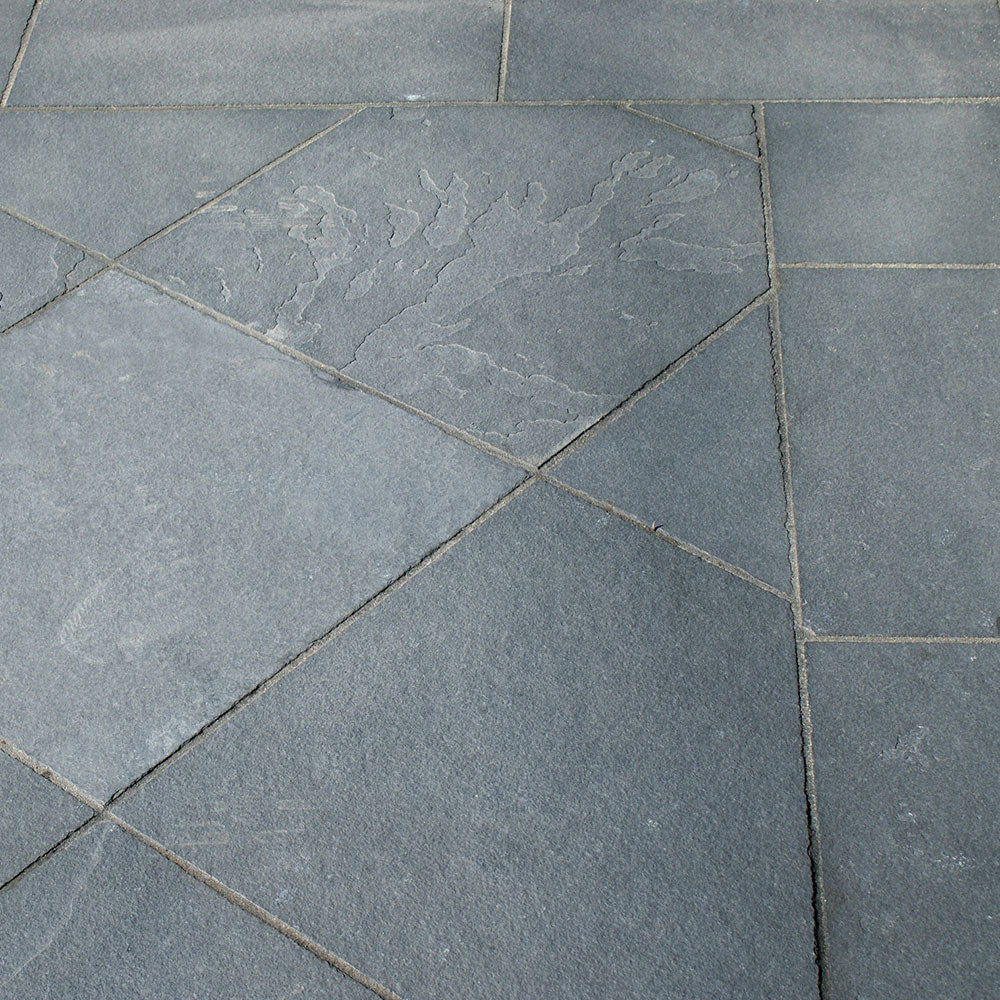 Zen Tumbled Bluestone 400x400x25mm Natural Stone Pavers - 1st Quality - Available at Simon's Seconds