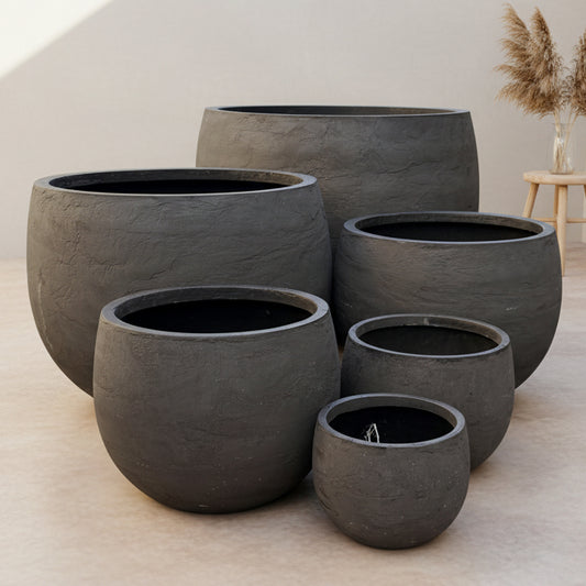 Modstone Mega Belly Pot - Grey Pietra