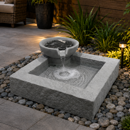 Jonas Grey Concrete Water Feature Was $660