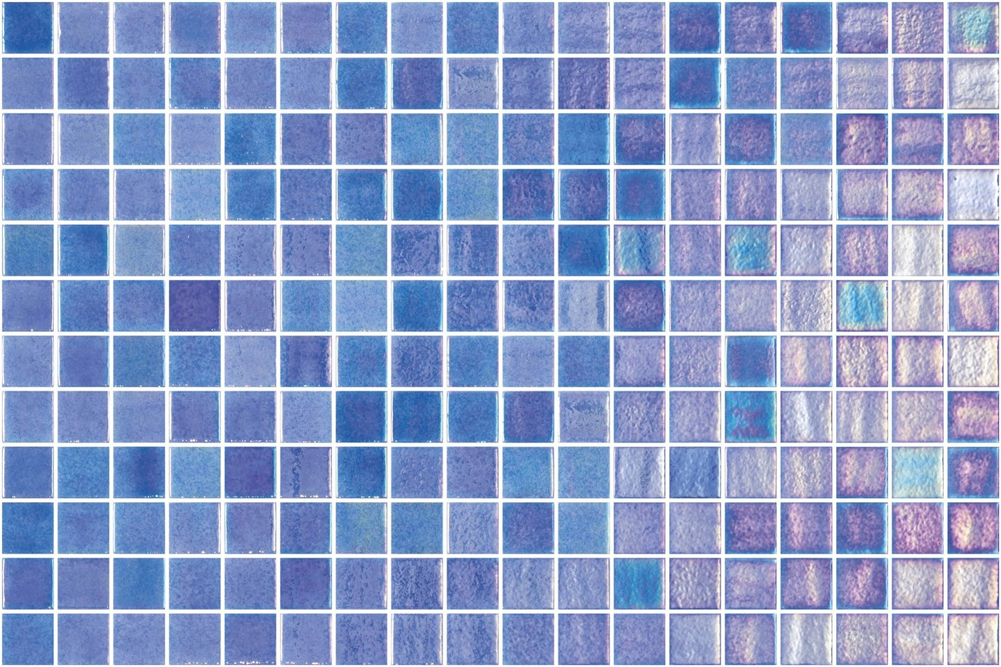 Mosaic Nieve - Azul Cielo 25x25mm - $85sqm