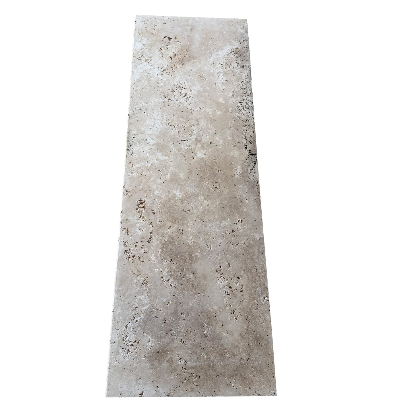 Classic Travertine 1220x406x30mm Natural Stone Pencil Edge Step Tread - 1st Quality