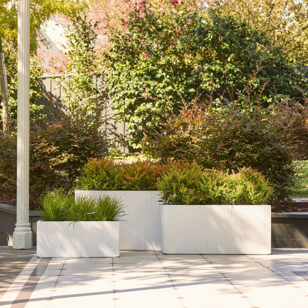 Keystone Chord Trough - White Terrazzo