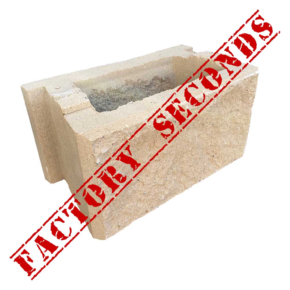 Tasman Dry Stack Retaining Wall Full Block - Appinstone - Factory Seconds - Available at Simon's Seconds