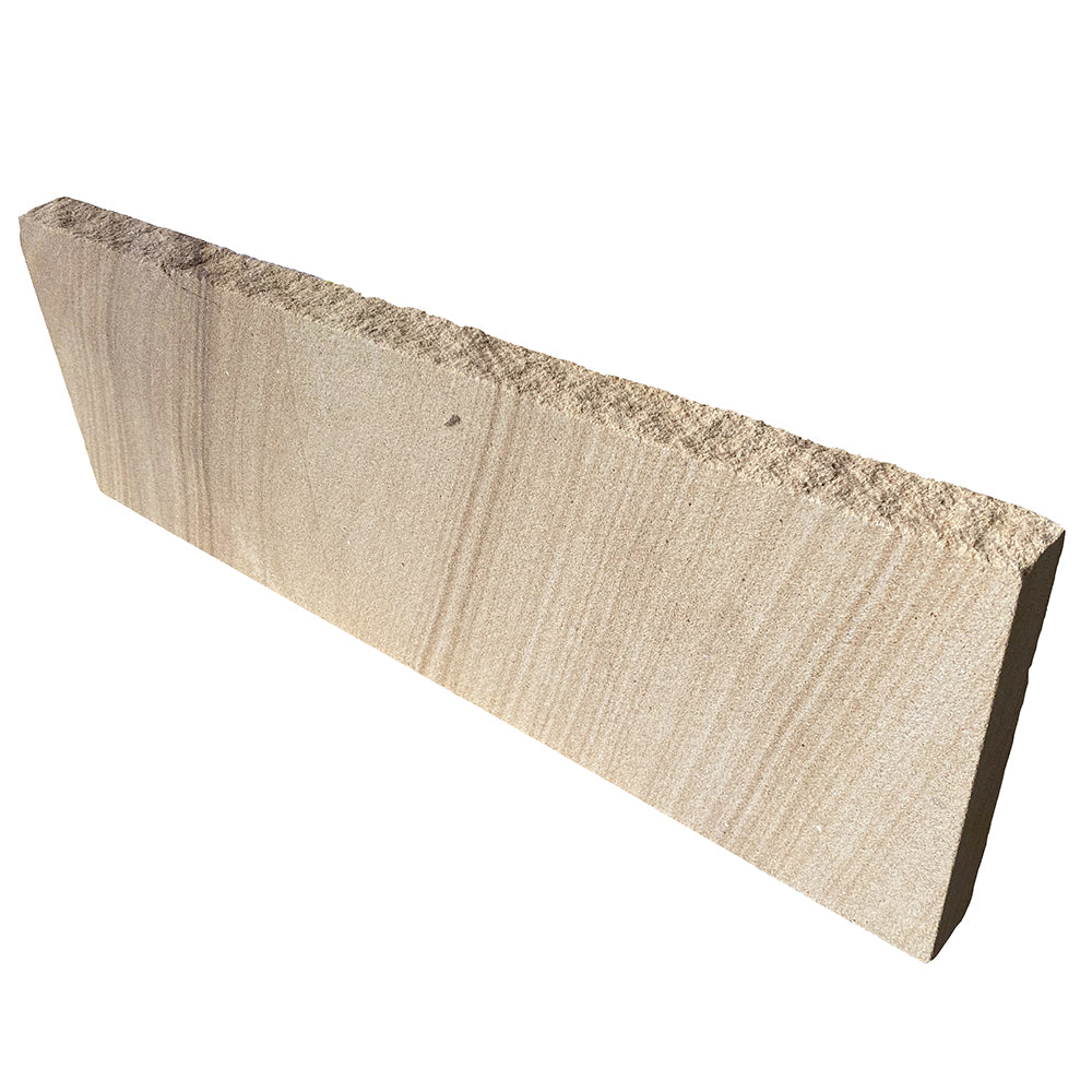 Australian Sandstone Hydrasplit Garden Edging / Capping - 250mm Wide - 1st Quality (Price Per Lineal Metre) - Single Piece - Available at Simon's Seconds