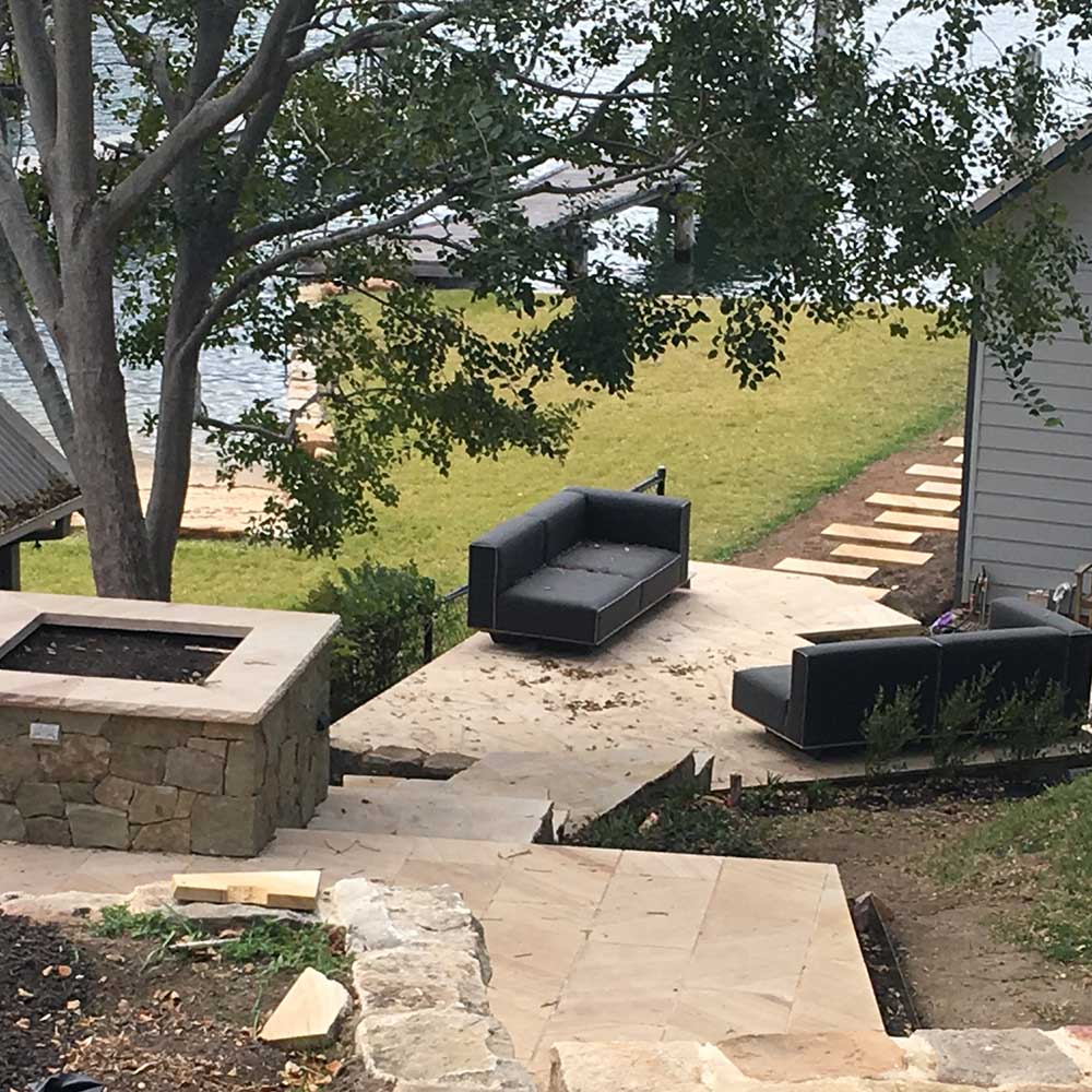 Australian Sandstone 400x400x50mm Natural Stone Pavers - 1st Quality - Laid - Available at Simon's Seconds