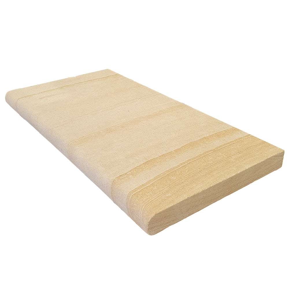Australian Sandstone 800x400x50mm Natural Stone Bullnose - 1st Quality
