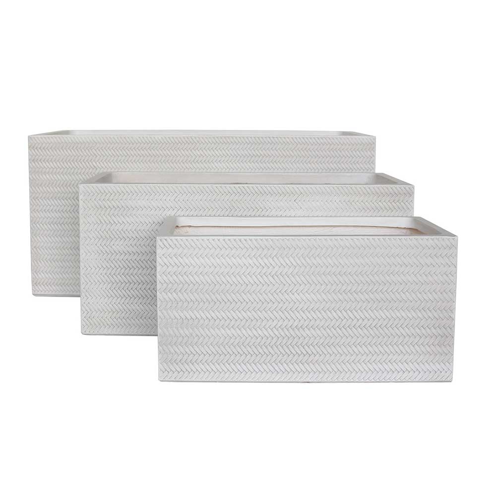 UrbanLITE Bamboo Trough - White - Northcote Pottery - Available at Simon's Seconds