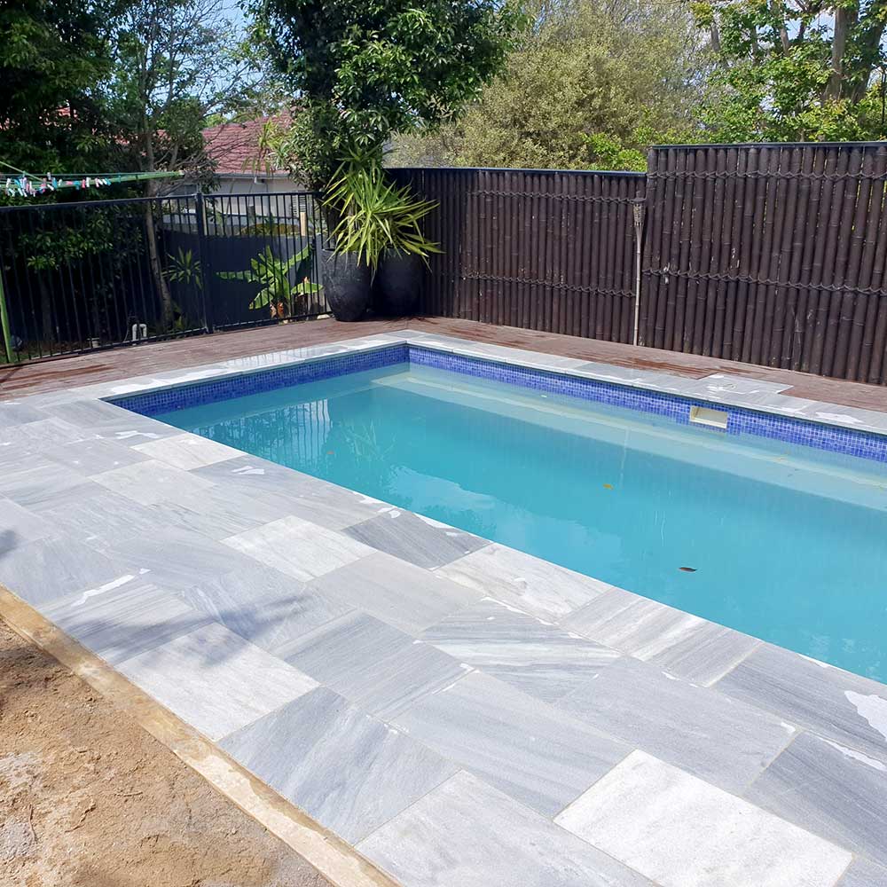Blue Sky Limestone 600x400x30mm Natural Stone Pavers - 1st Quality - Pool Complete - Available at Simon's Seconds