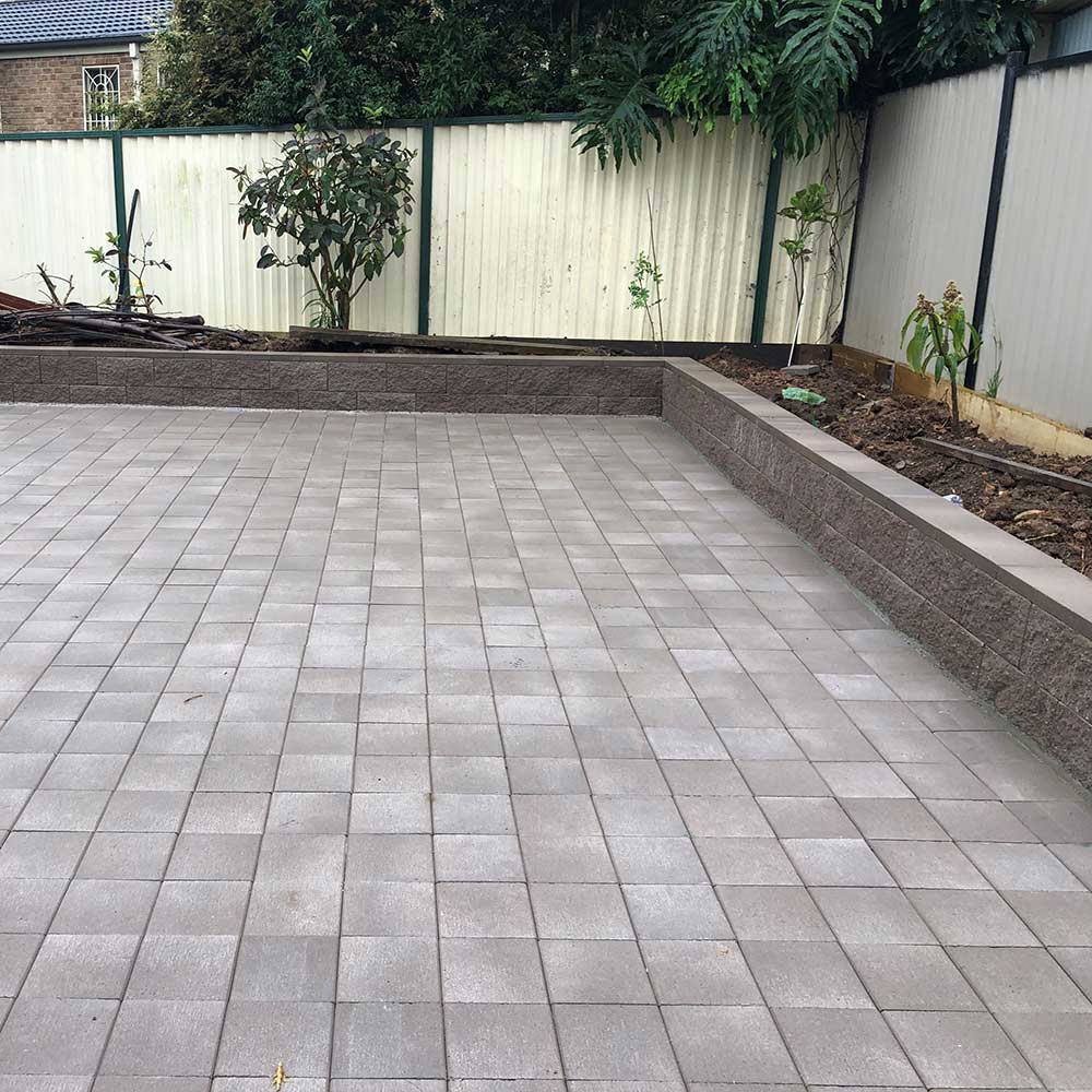 Easy Pave 190mm Concrete Pavers - Bush Rock - 1st Quality - Available at Simon's Seconds