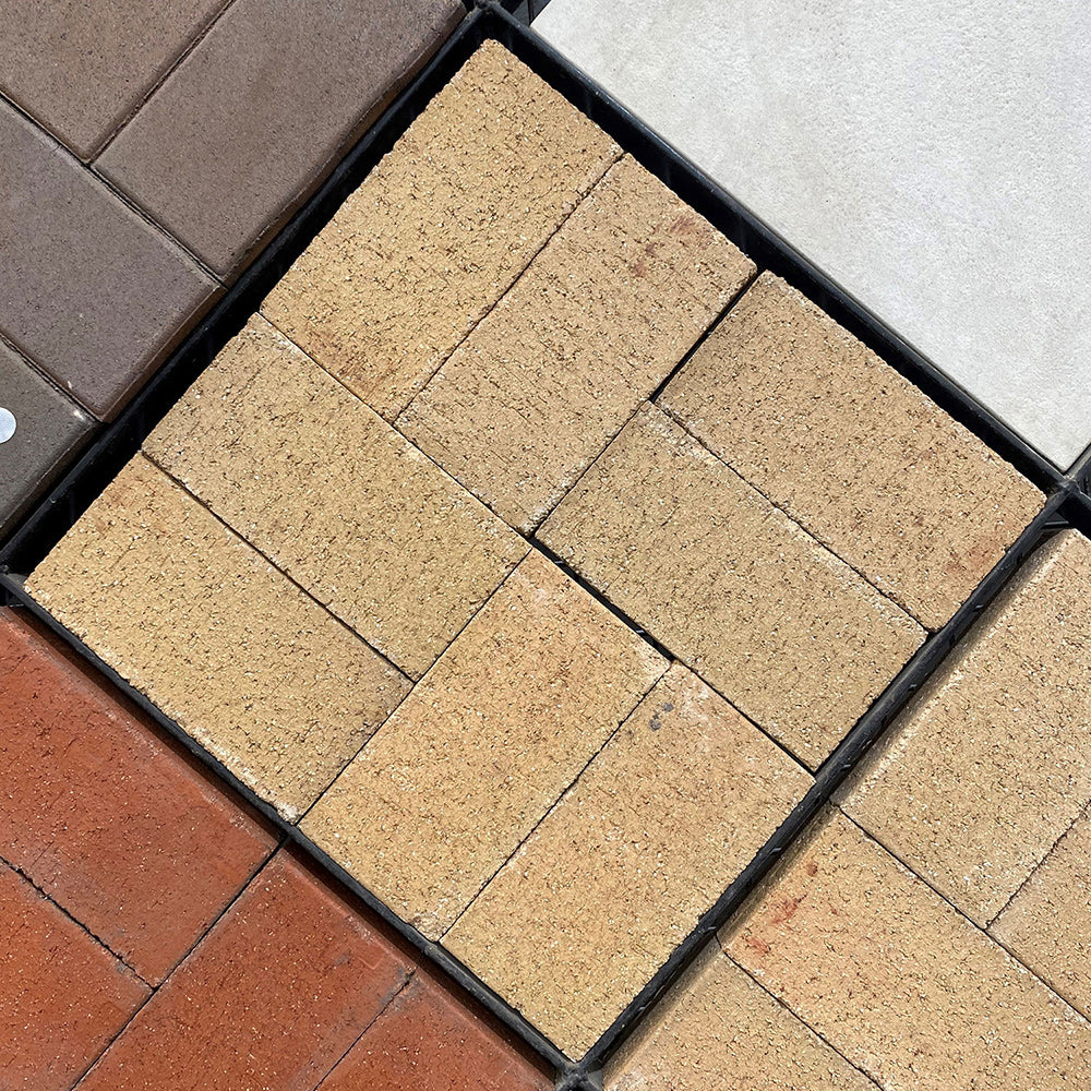 Paradise 230x114x50mm Brick Size Clay Pavers - Coolangatta - 1st Quality - Display Board - Available at Simon's Seconds