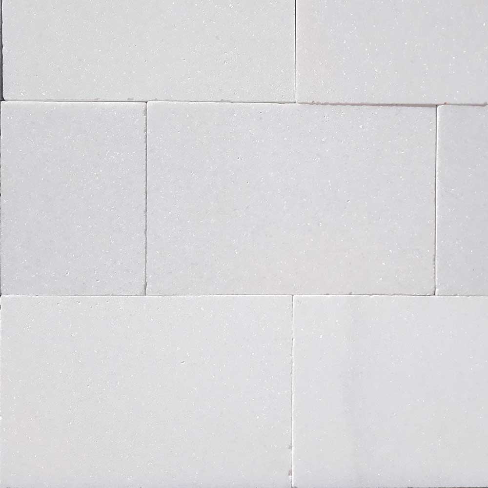 Cristallo Bianco Tumbled Marble 600x400x30mm Natural Stone Pavers - 1st Quality - Display - Available at Simon's Seconds