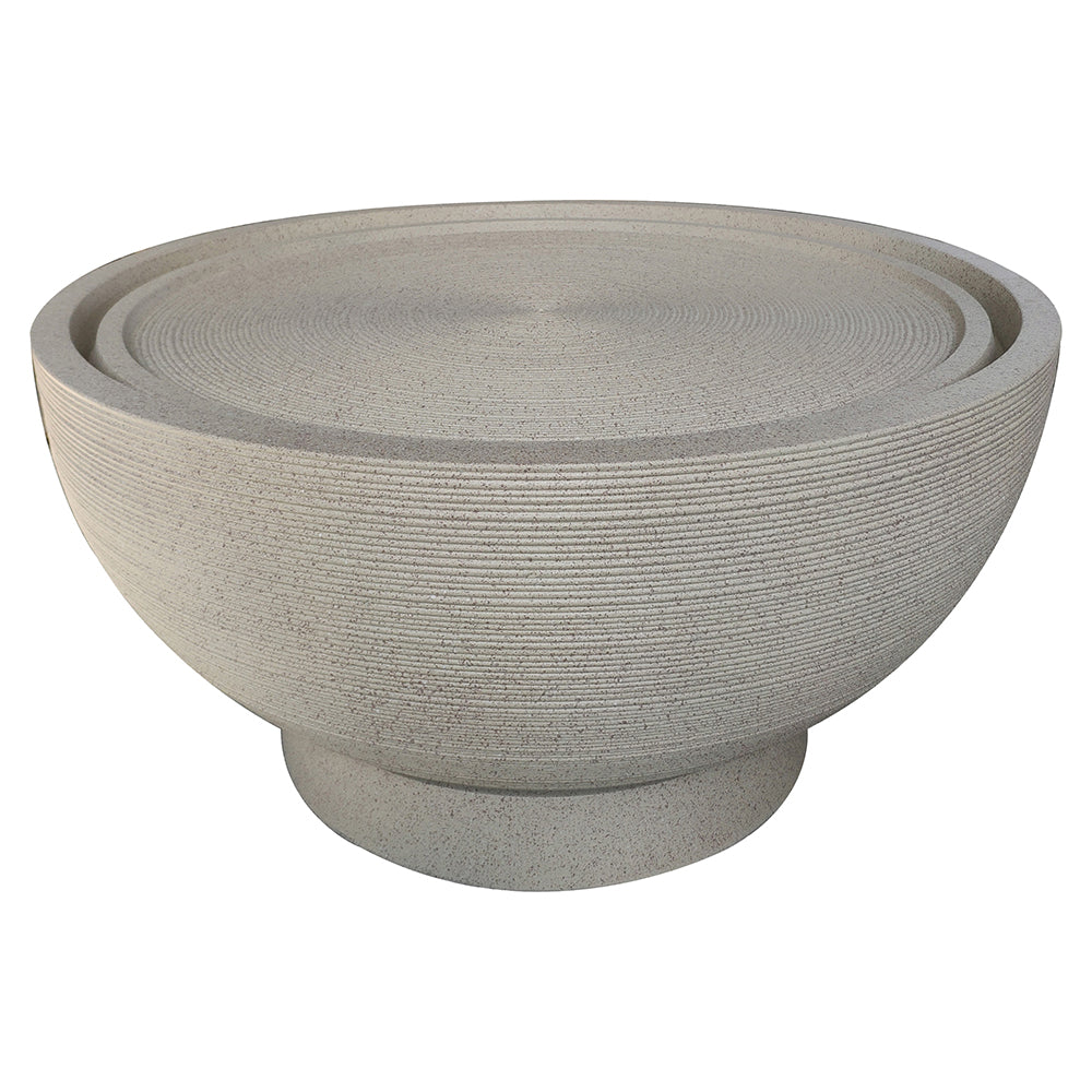 Harvey Bowl Fountain Water Feature - Beige - Northcote Pottery - Available at Simon's Seconds