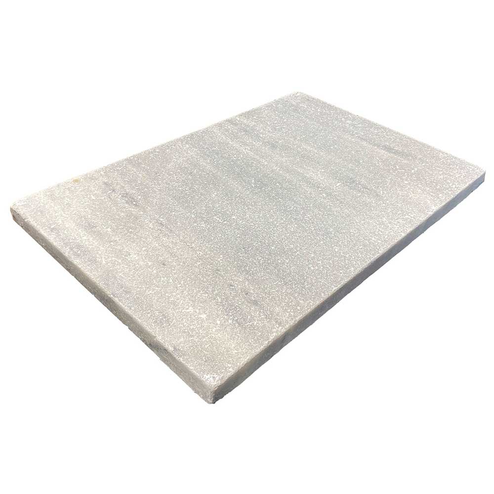 Luce Grey Sandblasted Tumbled Limestone 600x400x30mm Natural Stone Pavers - 1st Quality - Single Piece - Available at Simon's Seconds