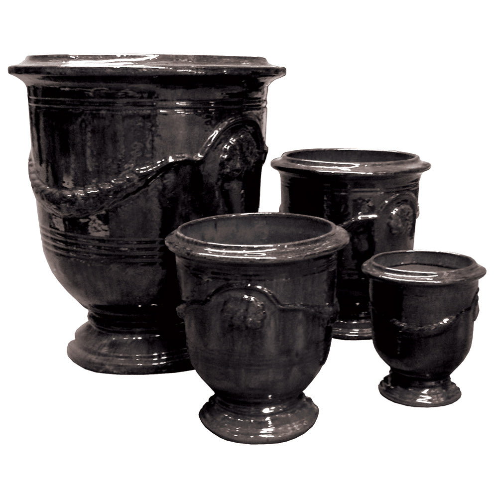Primo Provincial Urn Pot - Black - Available at Simon's Seconds