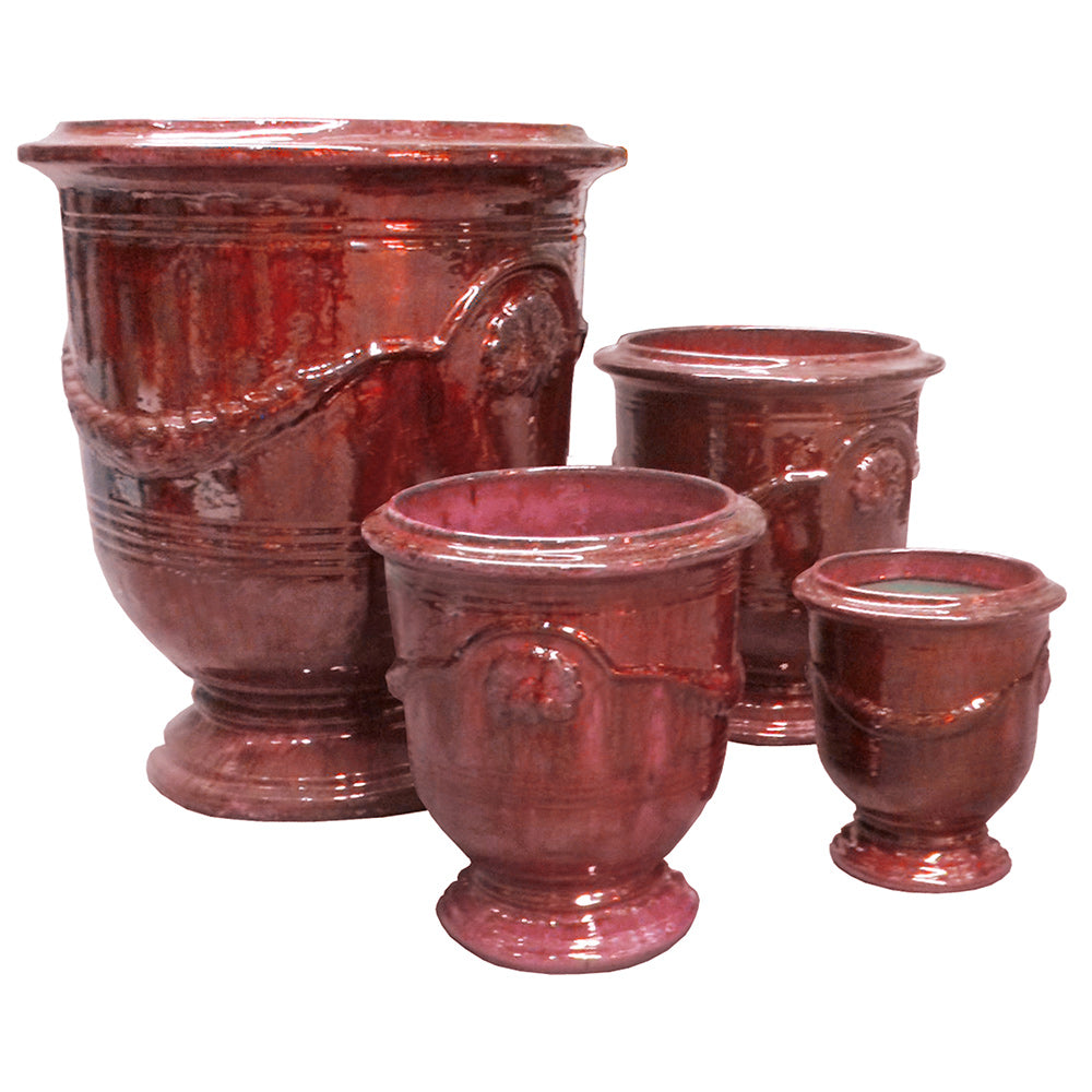 Primo Provincial Urn Pot - Wine - Available at Simon's Seconds