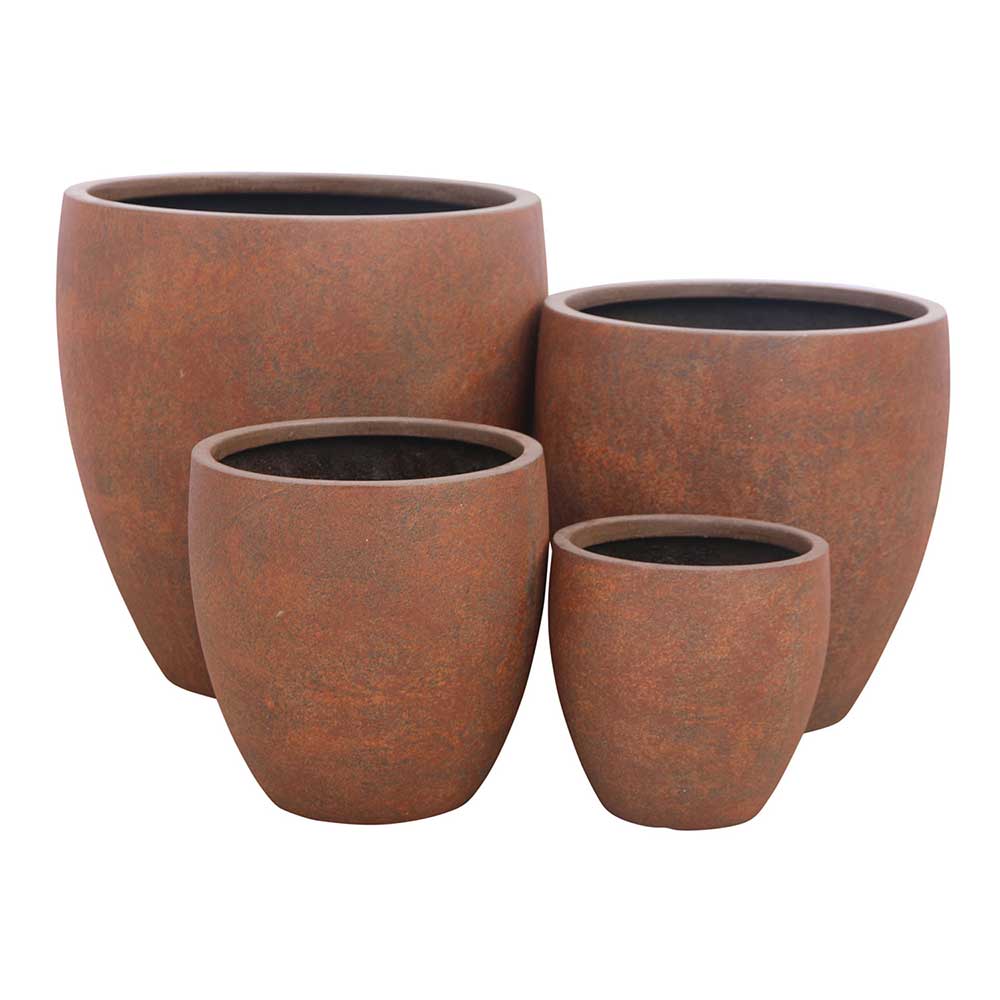 Modstone Montague Egg Pot - Rust - Northcote Pottery - Available at iPave Natural Stone