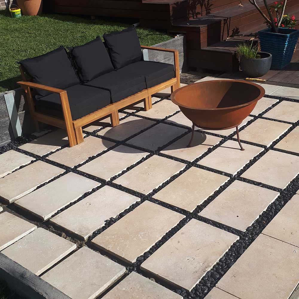 Portland Limestone 600x400x30mm Natural Stone Pavers - Commercial B Grade - Outdoor Area - Available at Simon's Seconds