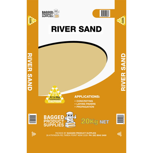 Nepean River Sand - 20kg Bag - 1st Quality - Available at Simon's Seconds