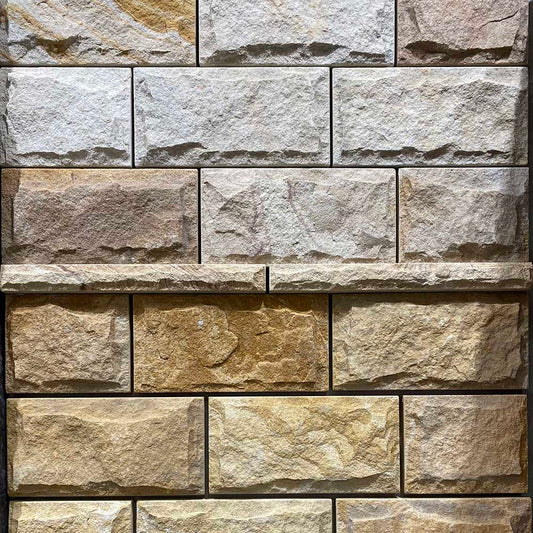 Australian Sandstone Rockface Cladding - 400x200x30mm - 1st Quality - Available at Simon's Seconds