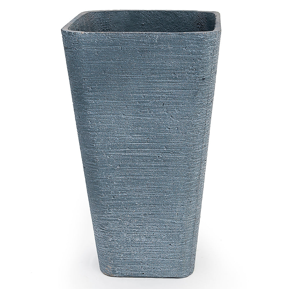 Stream Lite Tall Square Pot - Grey - Northcote Pottery - Available at Simon's Seconds