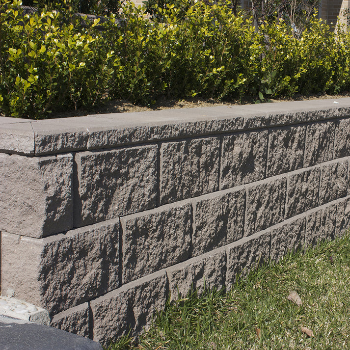 Tasman Dry Stack Retaining Wall Full Block Bush Rock 1st