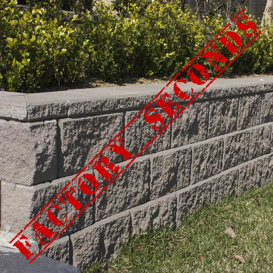 Tasman Dry Stack Retaining Wall Full Block - Bush Rock - Factory Seconds - Available at Simon's Seconds