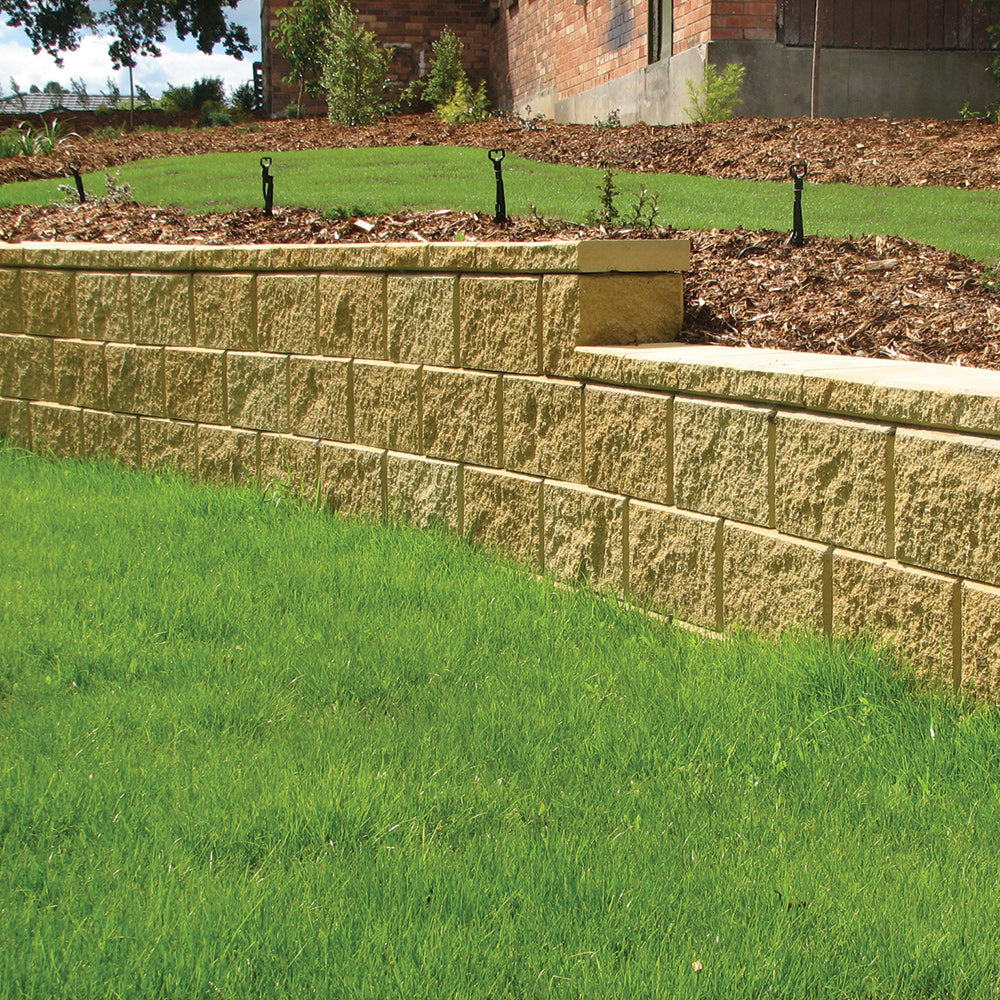 Tasman Dry Stack Retaining Wall Full Block - Penrose - 1st Quality - Small Retaining Wall - Available at Simon's Seconds