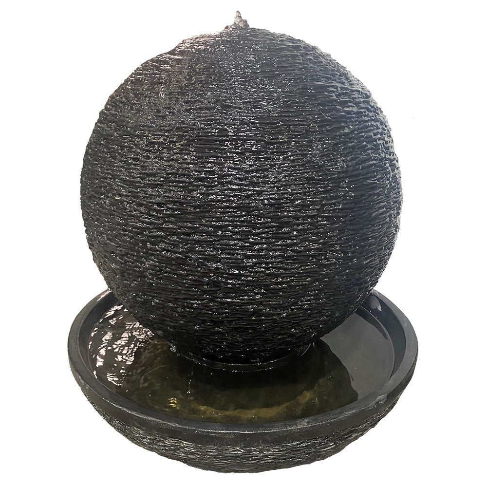 Tenaya Ball Fountain Water Feature - Charcoal - Northcote Pottery - Water - Available at Simon's Seconds