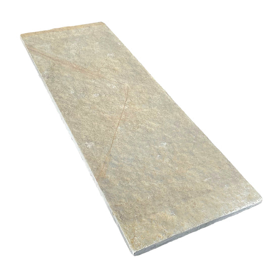 Tuscan Beige Tumbled Limestone 1200x400x25mm Natural Stone Step Tread - 1st Quality - Available at Simon's Seconds